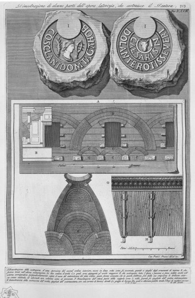 Pantheon, plate XXVIII by Francesco Piranesi